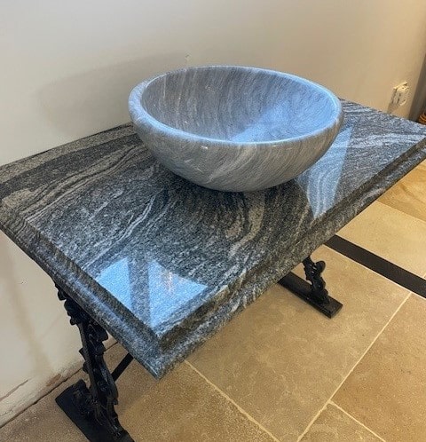 Marble Basin on Vanity