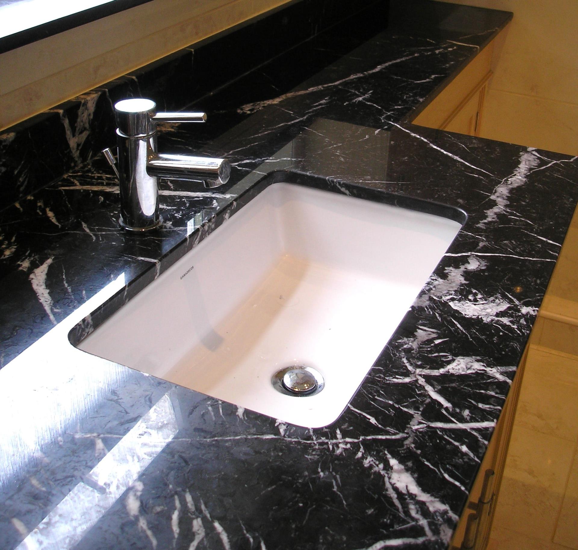 Nero Marquina Marble Vanity Top