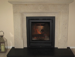 Bramsdean Bath stone fireplace