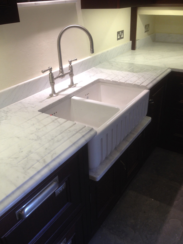 Bespoke natural stone kitchen worktops