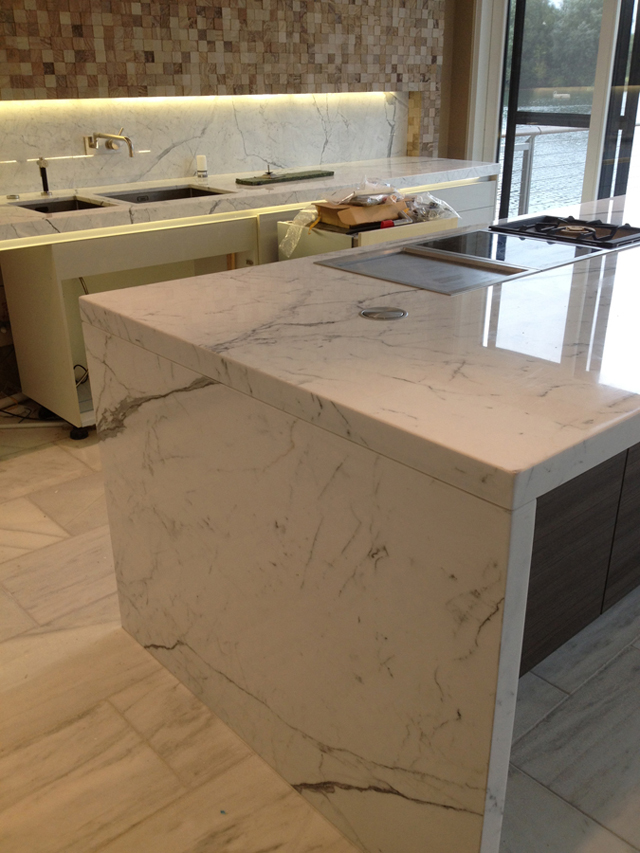 Bespoke natural stone kitchen worktops