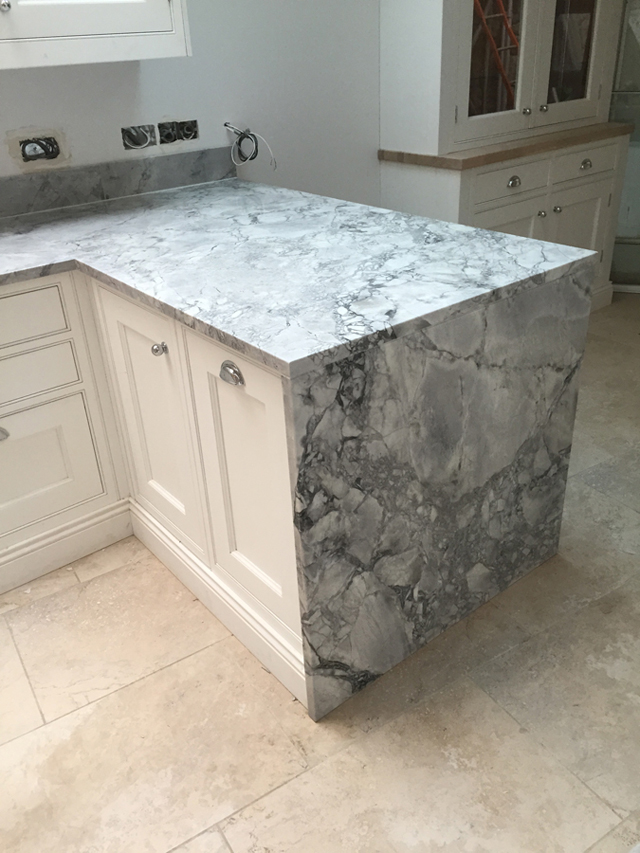 Bespoke natural stone kitchen worktops