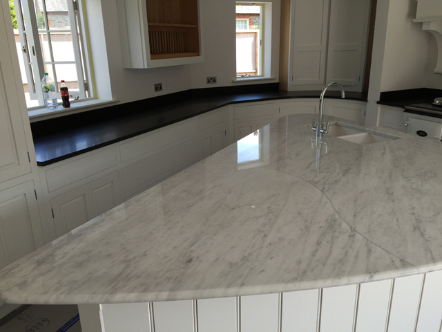 Bespoke natural stone kitchen worktops