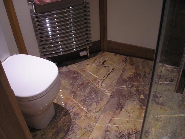 Marble flooring for bathrooms