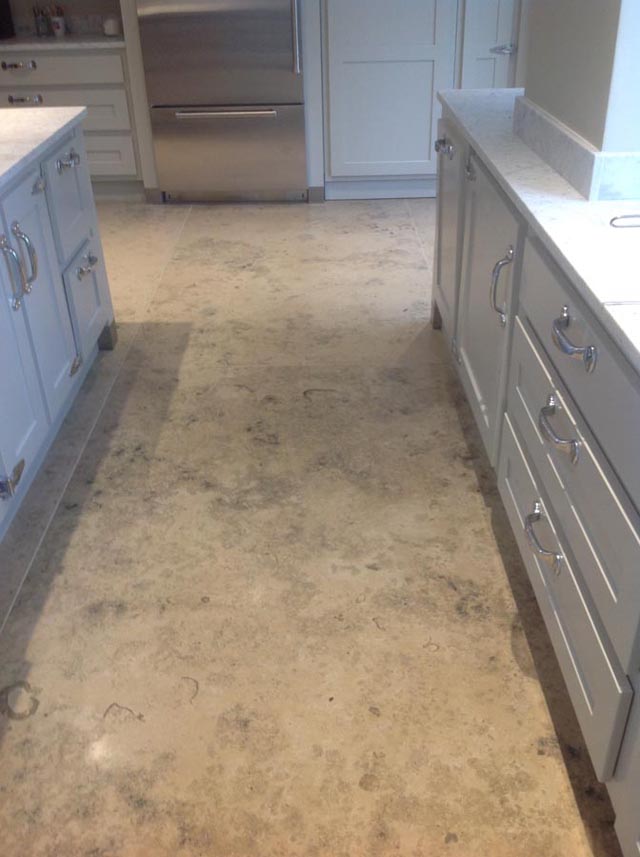 Marble and granite flooring