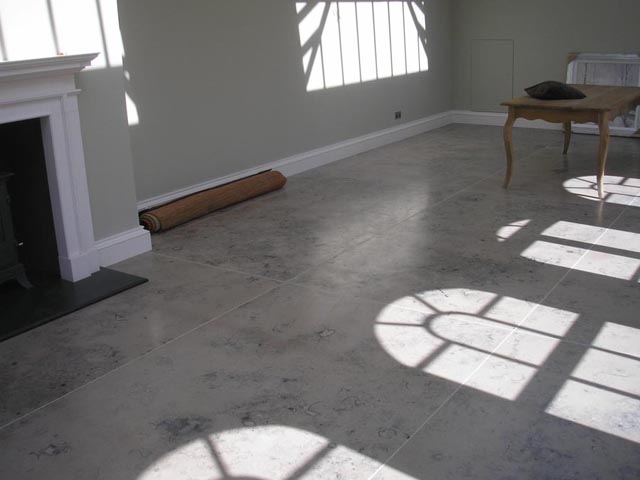 Marble and granite flooring