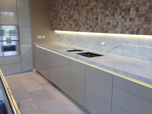 Marble and granite kitchens