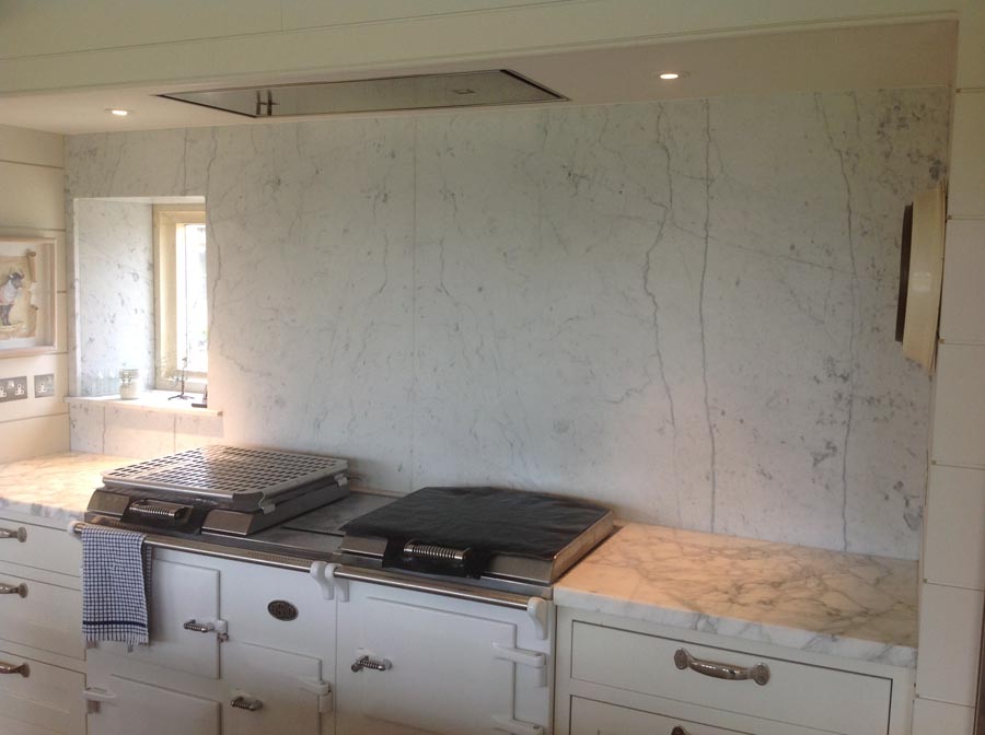 Carrara Marble Kitchen Worktops
