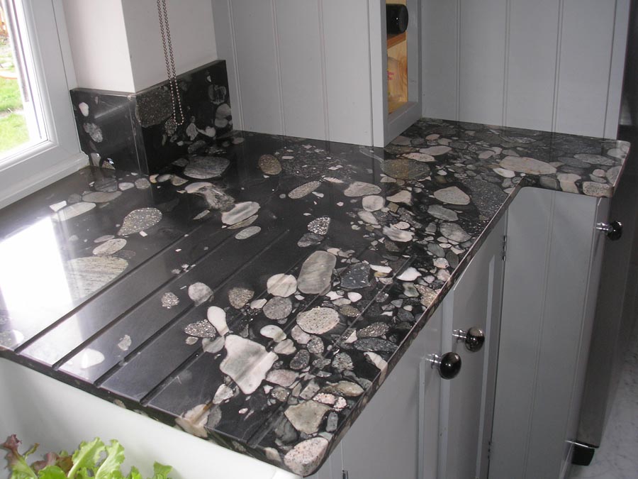 Black Marinace Granite Kitchen Worktops
